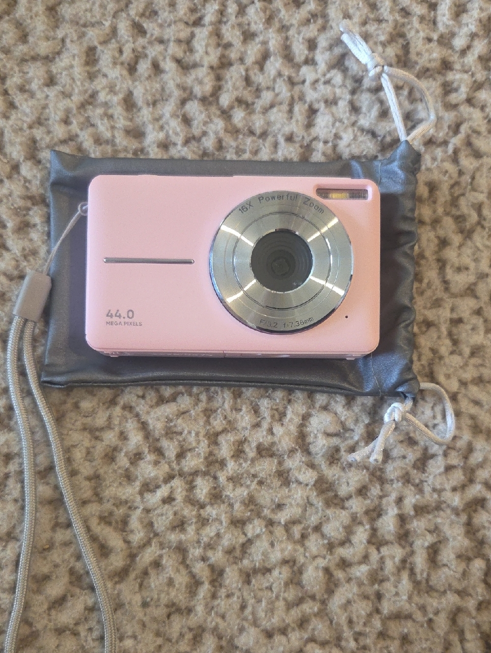 Pink Compact Digital Camera - 44.0 MP